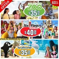 Oferta San Antonio / Six Flags / SeaWorld